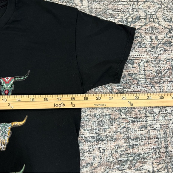 Ariat Black T-Shirt Womens Size Small Relaxed Fit Western Cowgirl - Picture 7 of 9